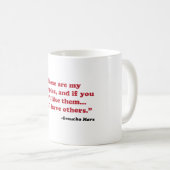 Groucho Marx - beginselen Koffiemok (Voorkant rechts)