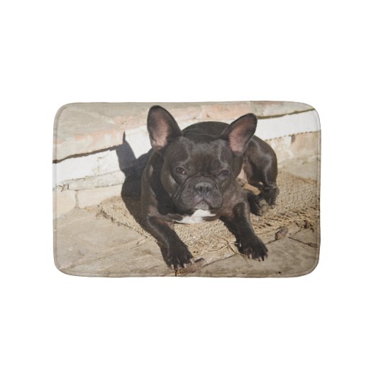 Grouchy French Bulldog Badmat (Voorkant)