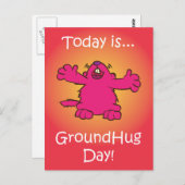 Ground Hug Day Briefkaart (Voorkant / Achterkant)