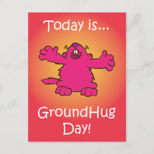 Ground Hug Day Briefkaart