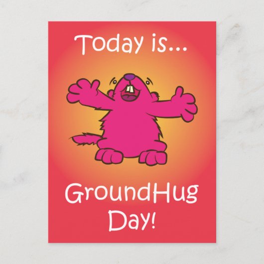 Ground Hug Day Briefkaart (Voorkant)