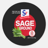 Ground Sage Halloween Sce Costume Group Matching Ronde Sticker (Voorkant)