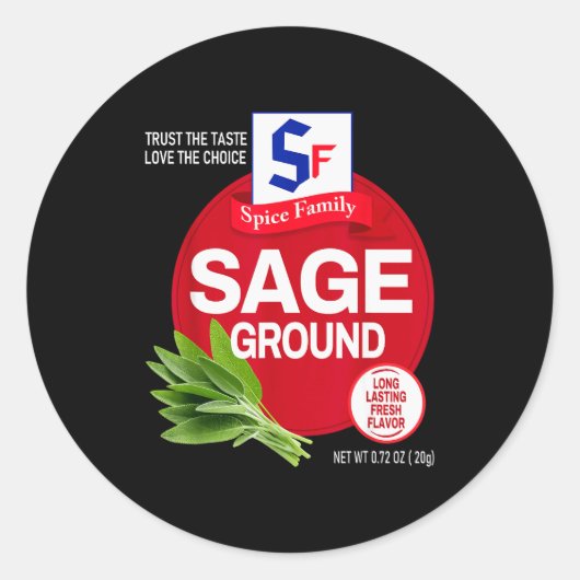 Ground Sage Halloween Sce Costume Group Matching  Ronde Sticker (Voorkant)