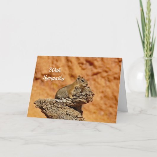 Ground Squirrel 2 Sympathy Card Kaart (Voorkant)