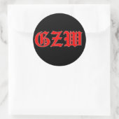 Ground Zero Warhead Ronde Sticker (Tas)