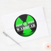 Ground Zero Warhead Ronde Sticker (Envelop)
