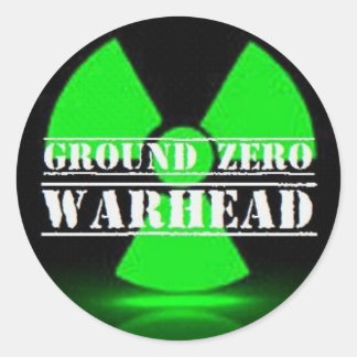 Ground Zero Warhead Ronde Sticker