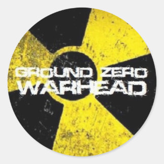 Ground Zero Warhead Ronde Sticker