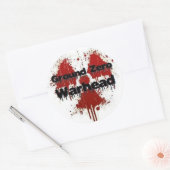 Ground Zero Warhead Splatter Ronde Sticker (Envelop)