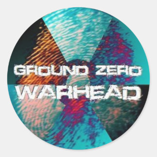 Ground Zero Warhead vingerafdruk Ronde Sticker