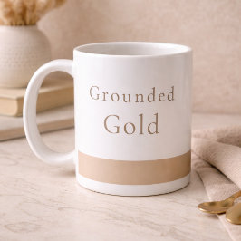 Grounded Gold Calm Klassieke mok, 330 ml Koffiemok