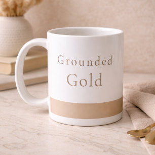 Grounded Gold Calm Klassieke mok, 330 ml Koffiemok
