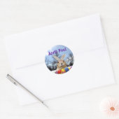 Groundhog April Fool Day Ronde Sticker (Envelop)