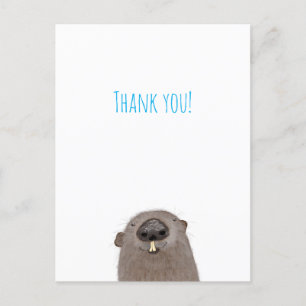 Groundhog bedankt briefkaart