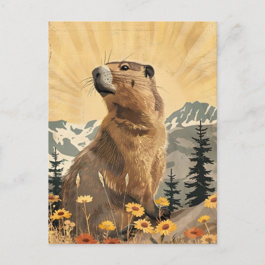  Groundhog Briefkaart (Voorkant)