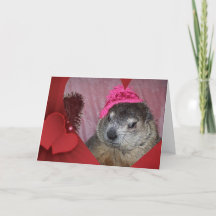Groundhog, carte de Saint-Valentin de Clara
