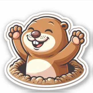 Groundhog dag sticker
