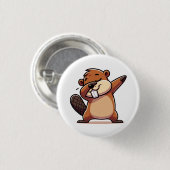 Groundhog dag sticker ronde button 3,2 cm (Voorkant /achterkant)