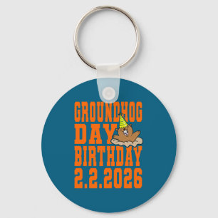 Groundhog Dag Verjaardag 2 februari 2026 Feest Ora Sleutelhanger
