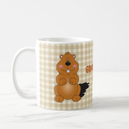 GROUNDHOG DAME CAFÉ MUG (Gauche)