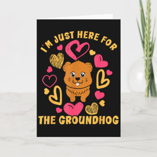 Groundhog Day 2024 enthousiast 2 februari Grappig Kaart