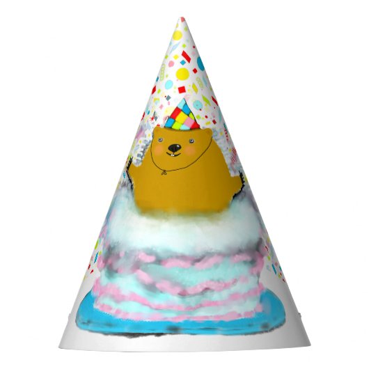 Groundhog Day Birthday Feesthoedjes (Voorkant)