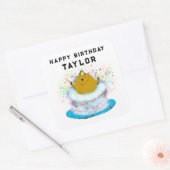 Groundhog Day Birthday Square Sticker (Envelop)
