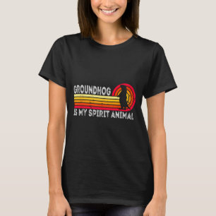 Groundhog Day Bosmarmot Is Mijn Spirituele Dier Gr T-shirt