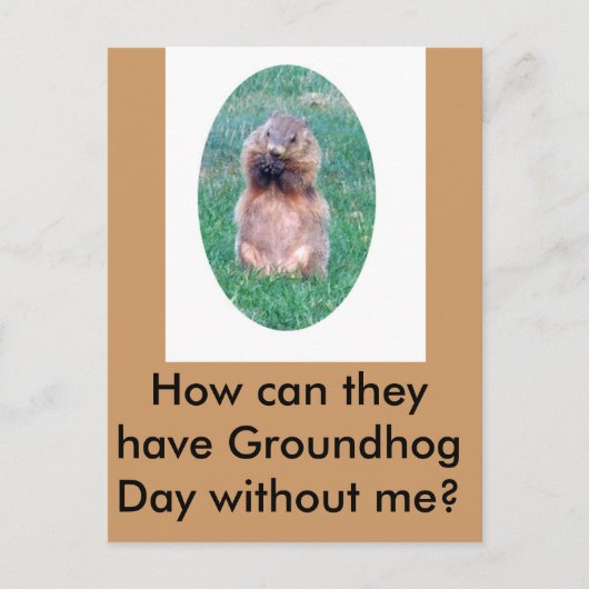 Groundhog Day Briefkaart (Voorkant)
