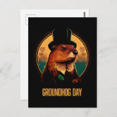 Groundhog Day Briefkaart (Voorkant / Achterkant)