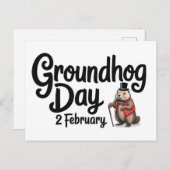 Groundhog Day Briefkaart (Voorkant / Achterkant)