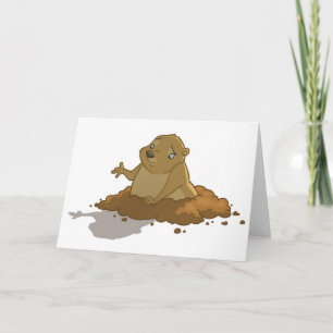 Groundhog Day Card (leeg) Kaart