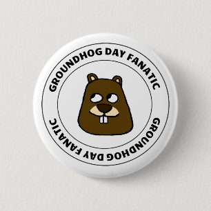 Groundhog Day-fanaat Ronde Button 5,7 Cm