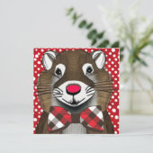 Groundhog Day Feestdagenkaart (Staand voorkant)