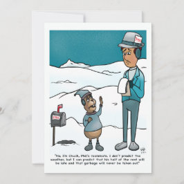 Groundhog Day Flat Greeting Card Kaart