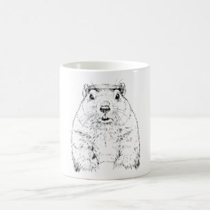 Groundhog day Funny Animal Forecasting Koffiemok