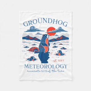 Groundhog Day Grappige Quote Respecteer De Schaduw Fleece Deken