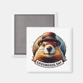 Groundhog Day, Groundhog Magneet (Voorkant / Achterkant)