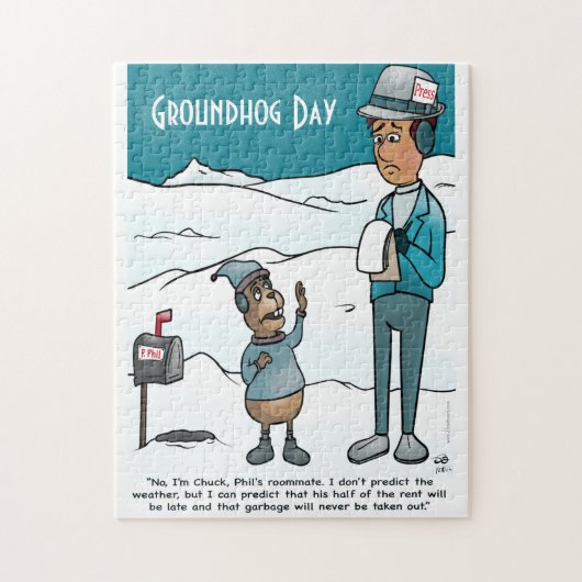 Groundhog Day Jigzaag Puzzle Legpuzzel (Verticaal)