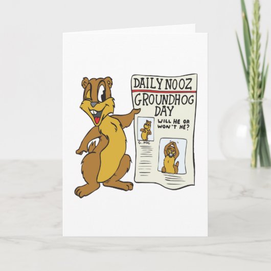 Groundhog Day Kaart (Voorkant)
