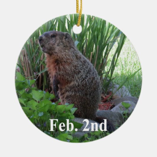 Groundhog Day Keramisch Ornament (Voorkant)