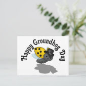 Groundhog Day Ladybug T-Shirt Briefkaart (Staand voorkant)