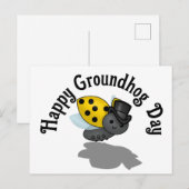 Groundhog Day Ladybug T-Shirt Briefkaart (Voorkant / Achterkant)