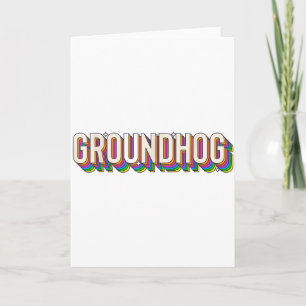 Groundhog Day Mannen Vrouwen Retro Vintage 60s 70s Kaart