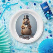 Groundhog Day Papieren Bordje (Feest)