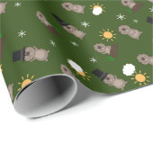 Groundhog Day-patroon Cadeaupapier (Rol Hoek)