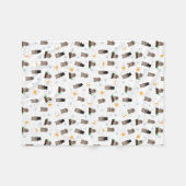 Groundhog Day-patroon Fleece Deken (Voorkant (Horizontaal))
