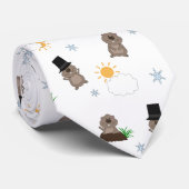 Groundhog Day-patroon Stropdas (Opgerold)