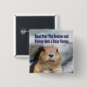 Groundhog Day Polar Vortex Vierkante Button 5,1 Cm (Voorkant /achterkant)