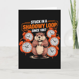 Groundhog Day Pun Schaduw Sarcasme Grappig Vrouwen Kaart
